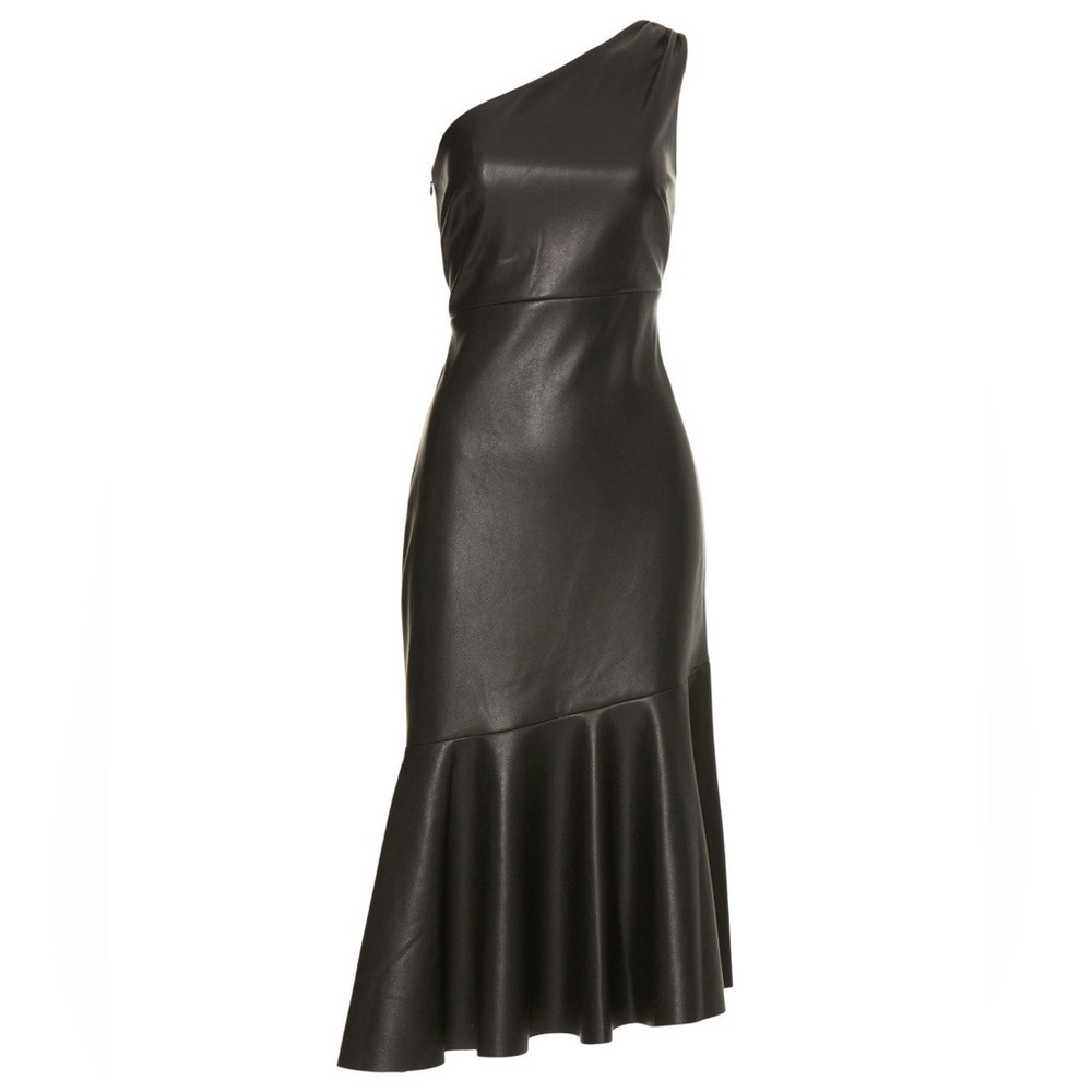 Faux Leather One-Shoulder Harris Dress Sachin & Babi - Picture 4 of 8